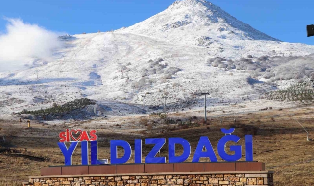 Yıldız Dağı Kayak Merkezi beyaz gelinliğini giydi