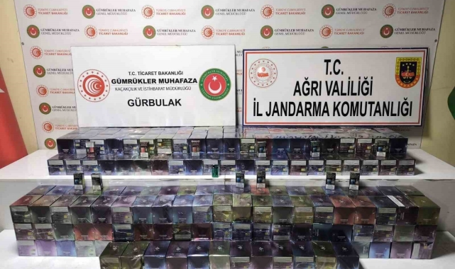 Ağrı'da 1 milyon TL'lik kaçak sigara operasyonu