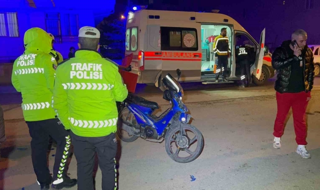 Aksaray'da motosiklet ile otomobil çarpıştı: 1 yaralı