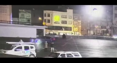 Amasya'da güvenlik kamerasının önünde drift atan sürücüye 20 bin liradan fazla ceza