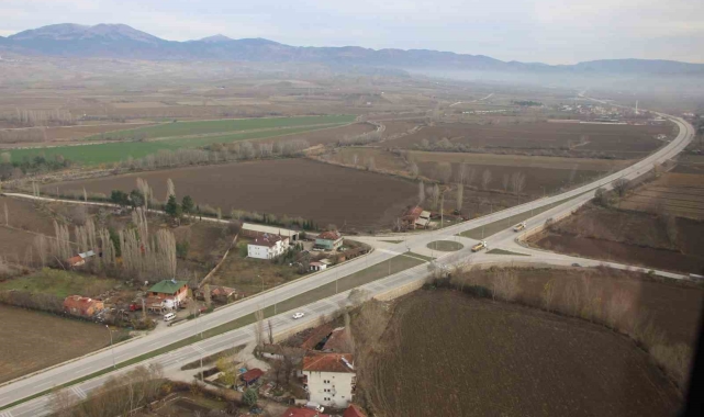 Amasya'da helikopter destekli trafik denetimleri