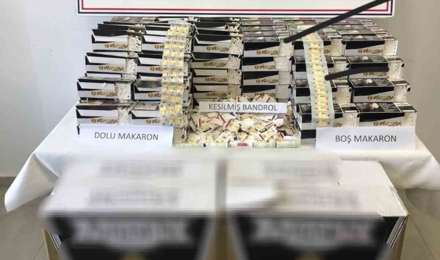 Aydın'da 40 bin makaron ele geçirildi