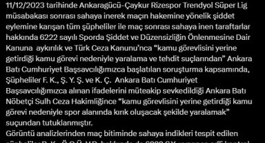Bakan Tunç, Ankaragücü Başkanı Koca ve 2 kişinin tutuklandığını duyurdu