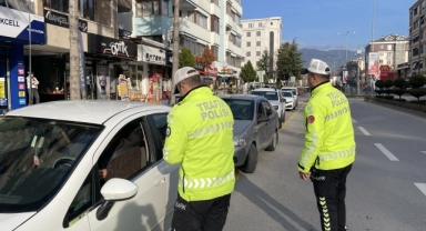 Bolu'da dronla trafik denetimi yapıldı