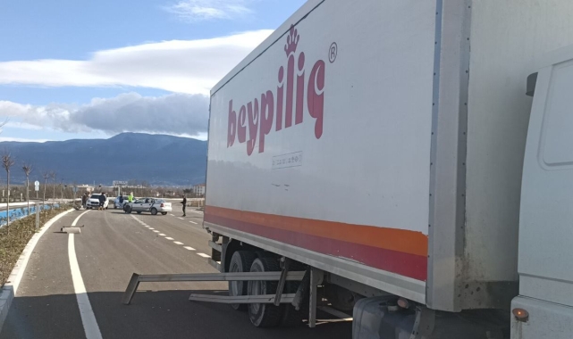 Bolu'da yeni açılan çevre yolunda ilk kaza