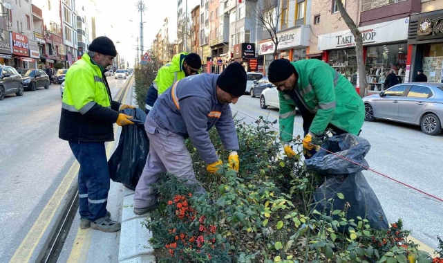 Bozüyük'te park bahçelerde bakım ve temizlik çalışmaları sürüyor