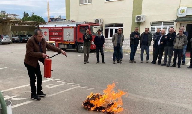 Bozyazı'da yangın tatbikatı yapıldı