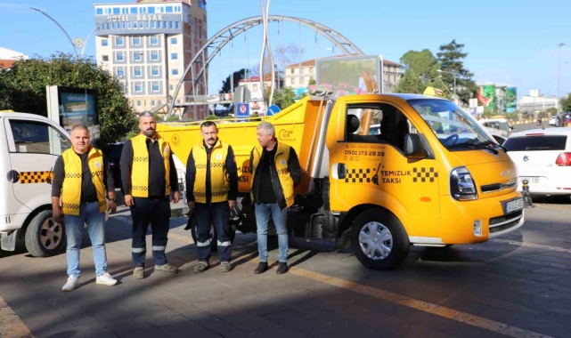 Bu taksiler yolcu değil çöp taşıyor