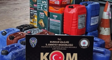 Burdur'da 820 litre kaçak yağ ele geçirildi