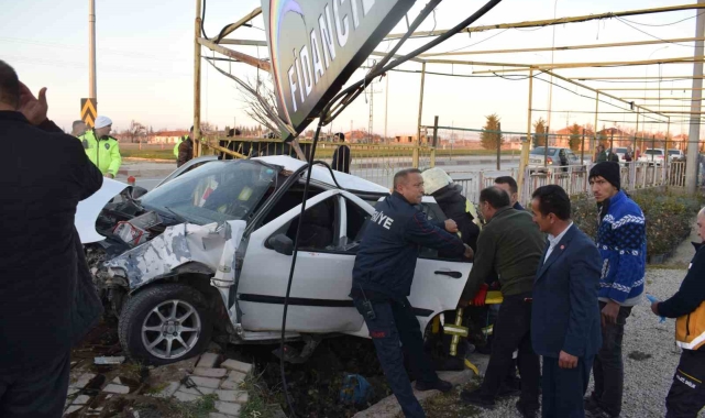 Can pazarının yaşandığı kaza anı kameraya yansıdı