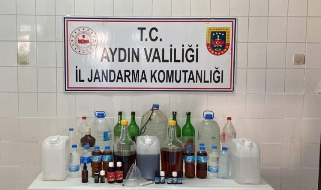 Çine'de kaçak alkol operasyonu