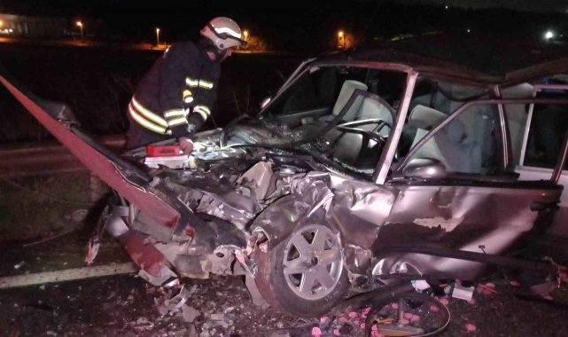 Çorlu'da feci kaza: 5 yaralı