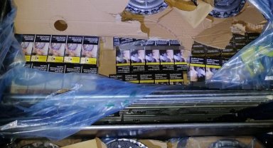 Debriyaj parçaları arasında 6 bin 774 paket faturasız sigara bulundu