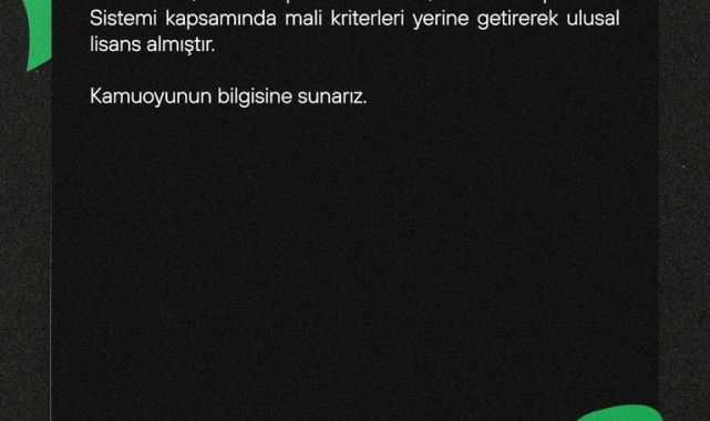 Denizlispor, Ulusal Kulüp Lisansı aldı