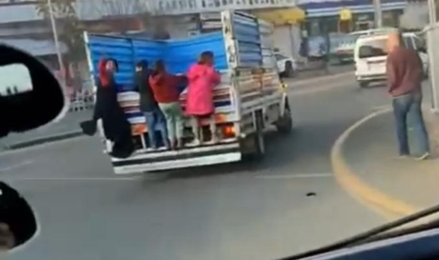 Diyarbakır'da çocukların tehlikeli yolculuğu kamerada