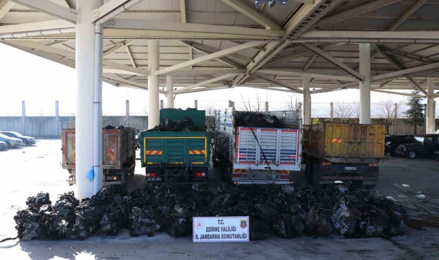 Edirne jandarmasından 25 milyon liralık kaçakçılık operasyonu