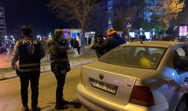 Edirne polisinden 'Şok' asayiş uygulaması