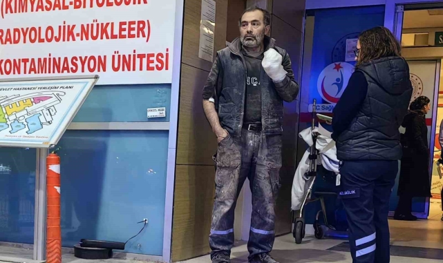Elini makineye kaptıran işçinin parmakları koptu