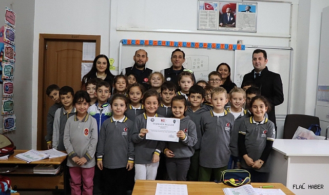 EMNİYETTEN ÖĞRETMEN VE ÖĞRENCİLERE TEŞEKKÜR BELGESİ!