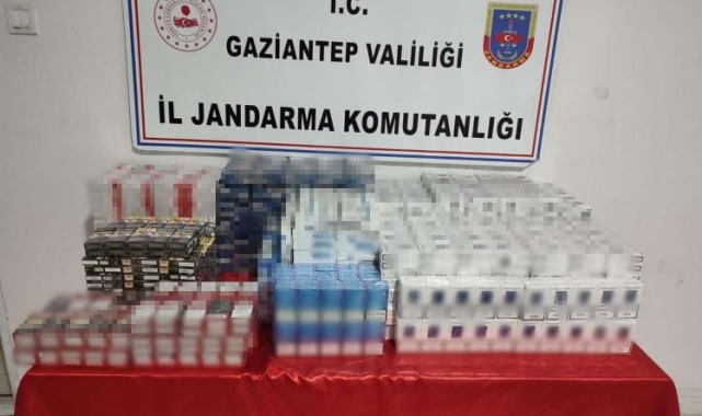 Gaziantep'te 150 bin TL değerinde kaçak sigara ele geçirildi