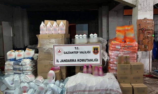 Gaziantep'te 3,5 milyon TL'lik sahte deterjan ele geçirildi