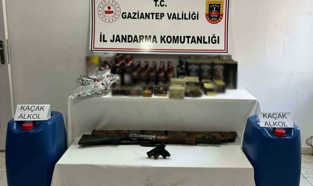 Gaziantep'te 300 litre kaçak alkol ele geçirildi