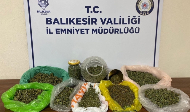 Gönen'de yapılan uyuşturucu operasyonunda 2 kişi yakalandı