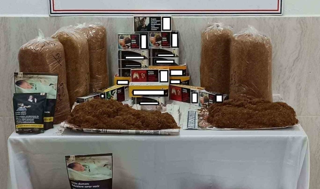 Gümüşhane'de kaçak tütün operasyonu