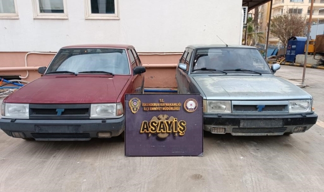 Hatay'da çalıntı 2 araç bulundu, 4 kişi tutuklandı