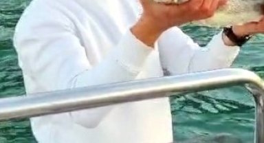 Havyarı 2 milyon TL'lik balığı denize bıraktı