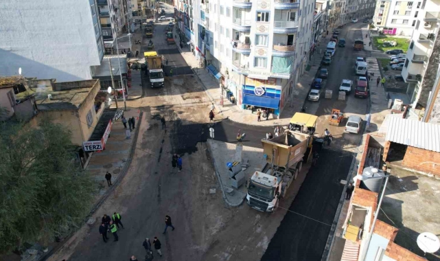 Horozköy Caddesi'nde hummalı çalışma