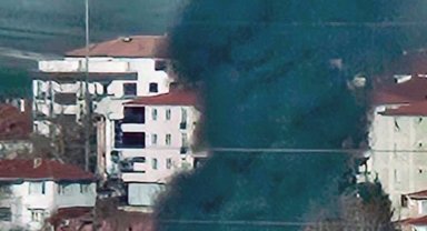 İşçilerin kullandığı konteyner yandı