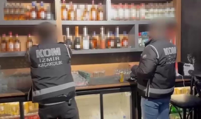 İzmir polisinden yılbaşı öncesi kaçak ve sahte alkol kaçakçılarına büyük baskın