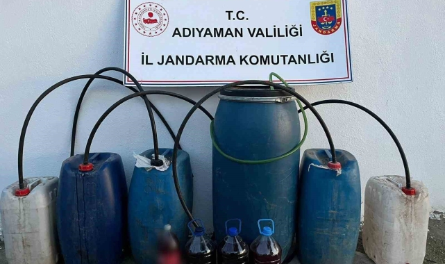 Jandarma Adıyaman'da kaçak içki ele geçirdi