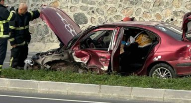 Kapaklı'da 3 araçlı zincirleme kaza: 2 yaralı