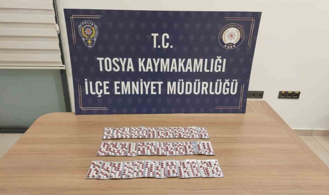 Kastamonu'da 497 adet sentetik ecza hap ele geçirildi: 1 tutuklama
