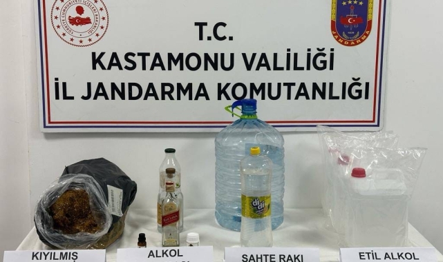 Kastamonu'da yılbaşı öncesinde sahte alkol operasyonu: 1 gözaltı