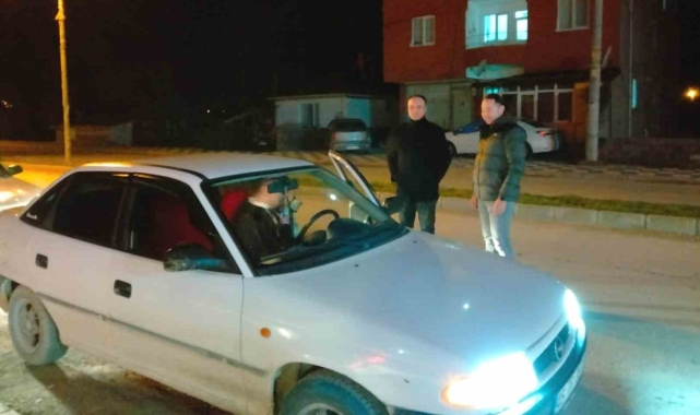 Kaymakam Tosun, polisin Dar Bölge uygulamasına katıldı