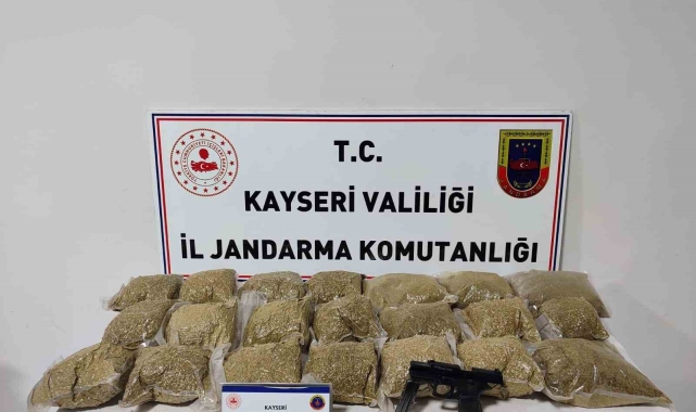 Kayseri'de 16 kilo uyuşturucu ele geçirildi