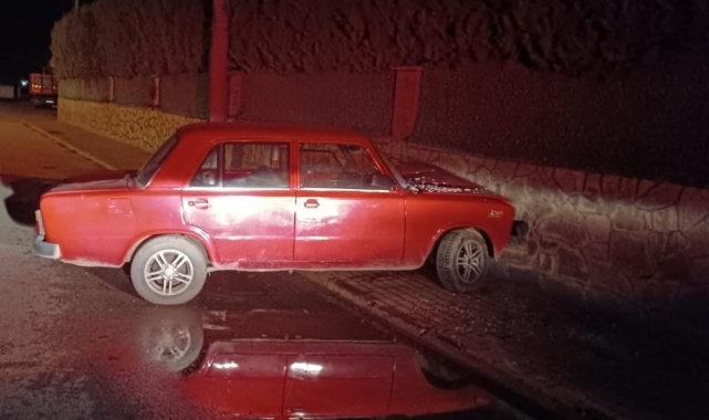 Kaza yapan alkollü sürücü, olay yerinden 1 buçuk kilometre ileride bulundu