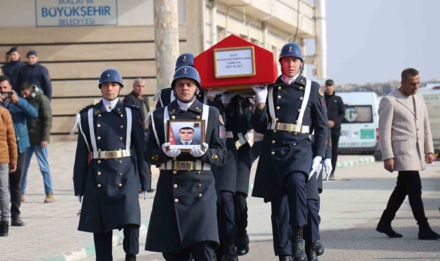 Kazada şehit olan uzman çavuş son yolculuğuna uğurlandı