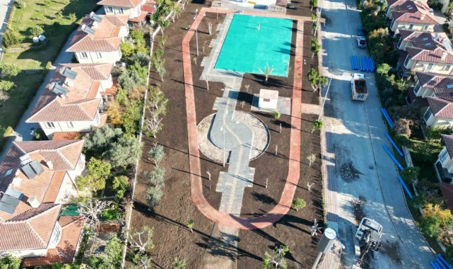 Kemer, Çamyuva&#039;daki park yapımında sona gelindi