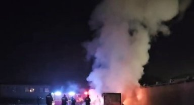 Konteynerde çıkan yangın korkuttu