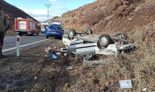 Kontrolden çıkan otomobil takla attı: 4 yaralı