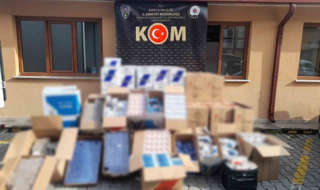 Konya Polisinden 3 milyon liralık kaçakçılık operasyonu