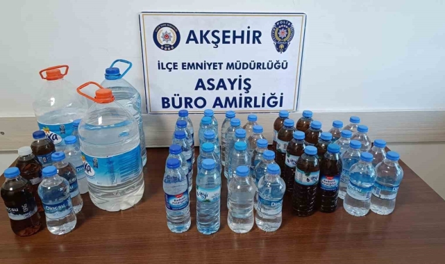 Konya'da sahte içki operasyonu: 3 gözaltı