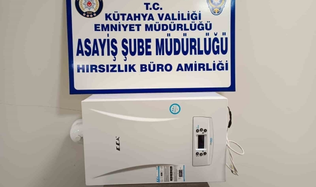 Kütahya'da çalınan 3 kombiden 1'i ele geçirildi