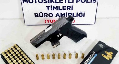 Kütahya'da Yunus Timleri ruhsatsız tabanca ele geçirdi