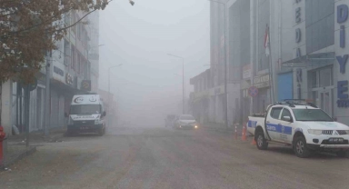 Malazgirt'te soğuk hava ve sis etkili oldu