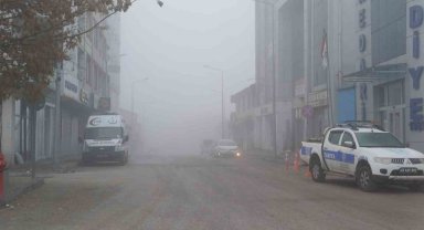 Malazgirt'te soğuk hava ve sis etkili oldu